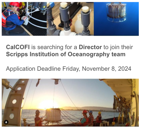 CalCOFI is Searching for a New Director